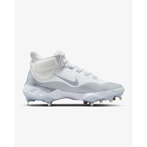 Nike Alpha Huarache Elite 4 Mid Metal Baseball Cleats FD2744-102 Mens Size 8.5 - Picture 4 of 8